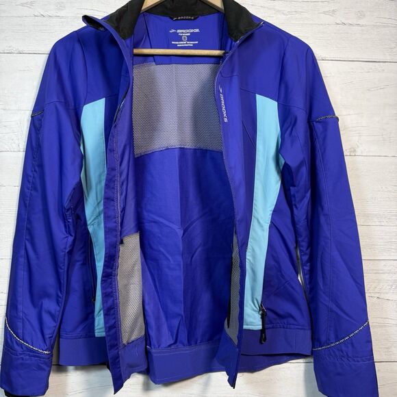 Brooks shelter technology Womens size small lightweight running jacket blue - Picture 6 of 6